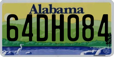 AL license plate 64DH084