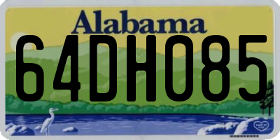 AL license plate 64DH085