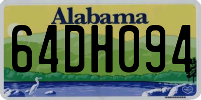 AL license plate 64DH094