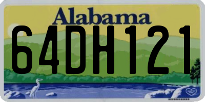 AL license plate 64DH121