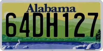 AL license plate 64DH127