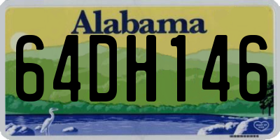 AL license plate 64DH146