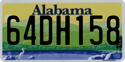 AL license plate 64DH158
