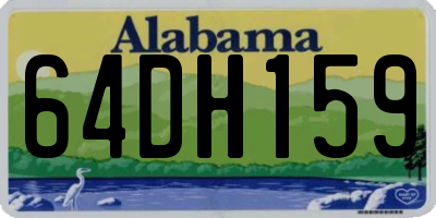 AL license plate 64DH159