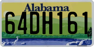 AL license plate 64DH161