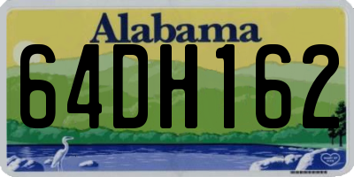 AL license plate 64DH162