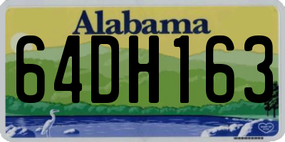 AL license plate 64DH163