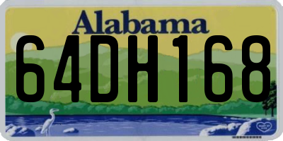 AL license plate 64DH168