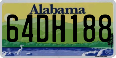 AL license plate 64DH188