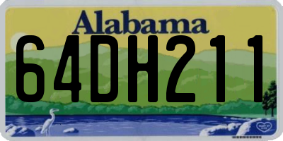 AL license plate 64DH211