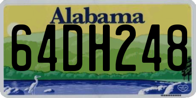 AL license plate 64DH248