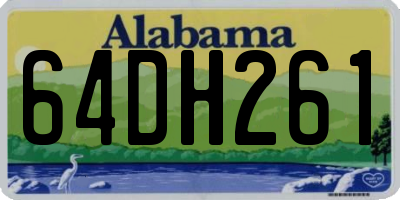 AL license plate 64DH261