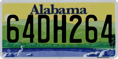 AL license plate 64DH264