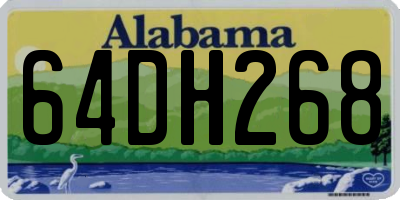 AL license plate 64DH268