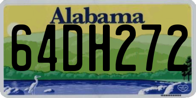 AL license plate 64DH272