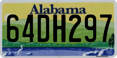 AL license plate 64DH297
