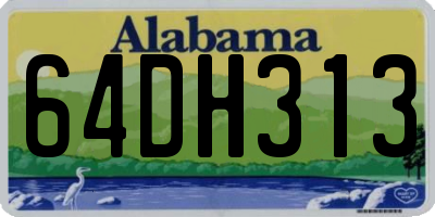 AL license plate 64DH313