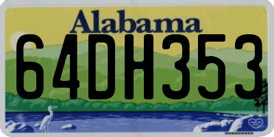 AL license plate 64DH353