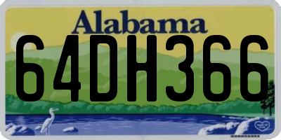 AL license plate 64DH366