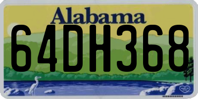 AL license plate 64DH368