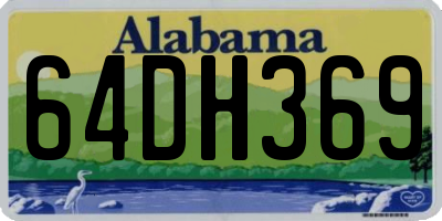 AL license plate 64DH369
