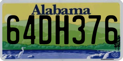 AL license plate 64DH376