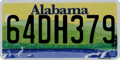 AL license plate 64DH379