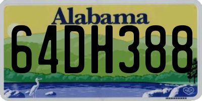 AL license plate 64DH388
