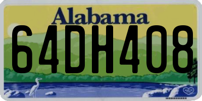AL license plate 64DH408