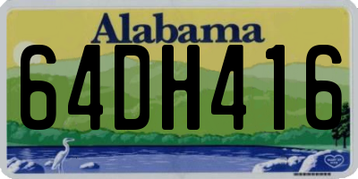 AL license plate 64DH416
