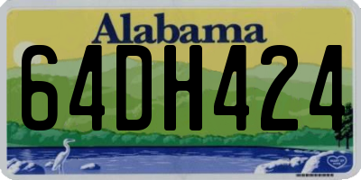 AL license plate 64DH424