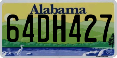 AL license plate 64DH427