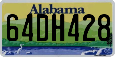 AL license plate 64DH428