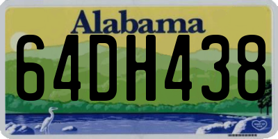 AL license plate 64DH438