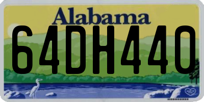 AL license plate 64DH440