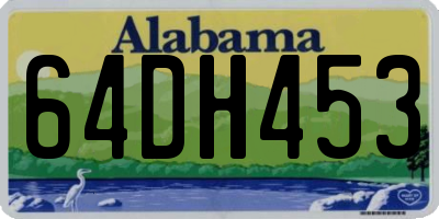 AL license plate 64DH453