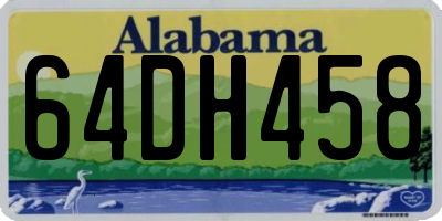 AL license plate 64DH458
