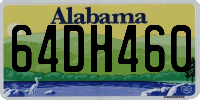 AL license plate 64DH460