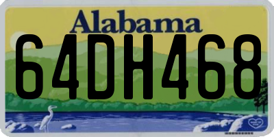 AL license plate 64DH468