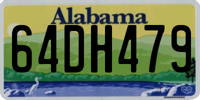 AL license plate 64DH479