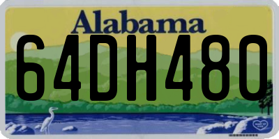 AL license plate 64DH480