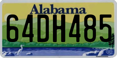 AL license plate 64DH485