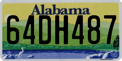 AL license plate 64DH487
