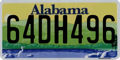 AL license plate 64DH496