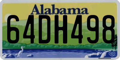 AL license plate 64DH498