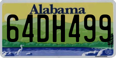 AL license plate 64DH499