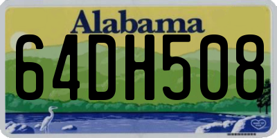 AL license plate 64DH508