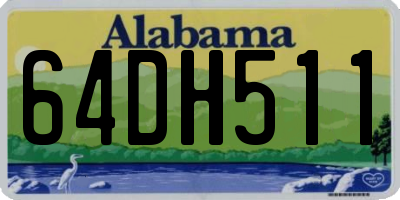 AL license plate 64DH511