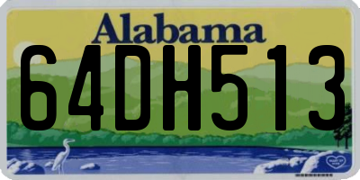 AL license plate 64DH513