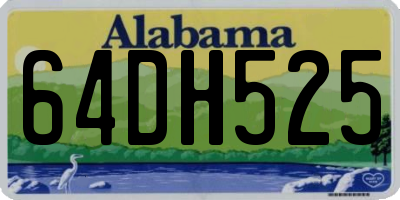 AL license plate 64DH525